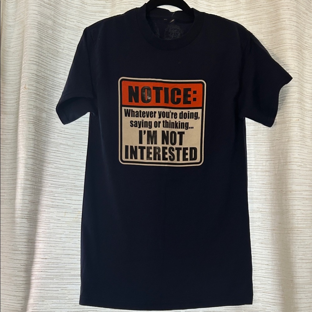 Notice Graphic Black T-Shirt